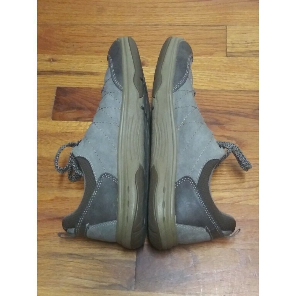 Earth Origins Sneakers Lace-Up Womens 9M Comfort walking Shoes Grey Brown SUEDE - Picture 5 of 9